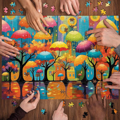 Urban Umbrella Forest Jigsaw Puzzle 1000 Pieces