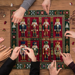 Exquisite Christmas Nutcrackers Jigsaw Puzzle 1000 Pieces