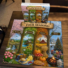Puzzle Beauté des Quatre Saisons 1000 pièces