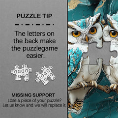 Marble Owls Jigsaw Puzzle 1000 Pieces