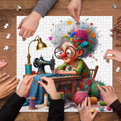 Stitch Granny Jigsaw Puzzle 1000 Piece
