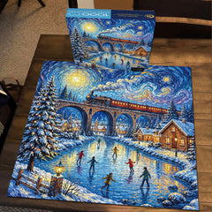 Winter Train Jigsaw Puzzle 1000 Piece