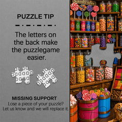 Candy Shop Pup Jigsaw Puzzle 1000 Pieces