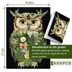 The Foliage Owl Jigsaw Puzzle 1000 Pieces