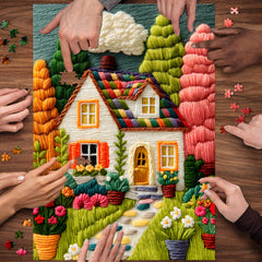 Colorful House Jigsaw Puzzle 1000 Pieces
