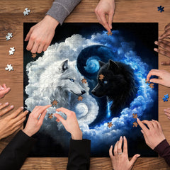 Yin Yang Wolves Jigsaw Puzzle 1000 Pieces