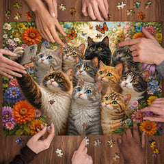 Kitty Group Shot Jigsaw Puzzle 1000 Piece