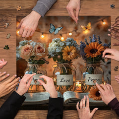 Cozy Flower Vases Jigsaw Puzzle 1000 Pieces