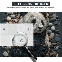 Puzzles en forme de panda Art rupestre 1000 pièces