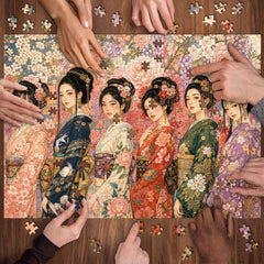 Kimono Maidens Jigsaw Puzzle 1000 Piece