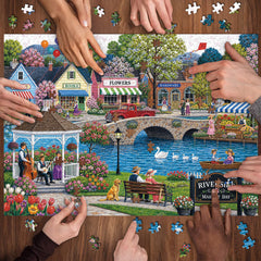 Riverside Market Jigsaw Puzzle 1000 Piece