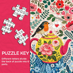 Blooms & Robin Jigsaw Puzzle 1000 Piece