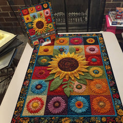 Puzzle en patchwork de tournesols 1000 pièces