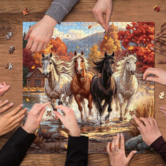 Autumn Horse Gallop Jigsaw Puzzle 1000 Pieces