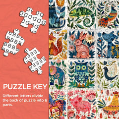 Painted Creatures Jigsaw Puzzle 1000 Pieces