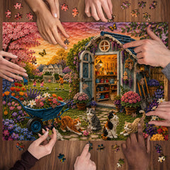 Quilled Yard Jigsaw Puzzle 1000 Piece