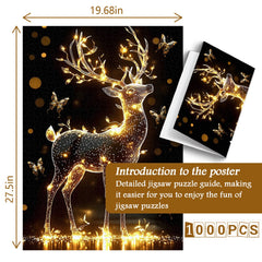 Deer of Light Jigsaw Puzzle 1000 Pieces