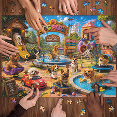 Dog Park Jigsaw Puzzle 1000 Pieces