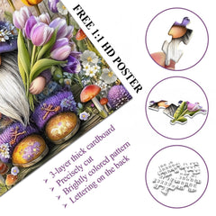 Floral Gnome Jigsaw Puzzle 1000 Pieces