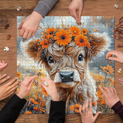 Floral Calf Jigsaw Puzzle 1000 Pieces