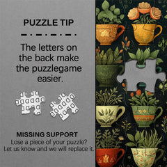 Plant-Loaded Cups Jigsaw Puzzle 1000 Pieces