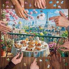 Breakfast in Paris Jigsaw Puzzle 1000 Pieces