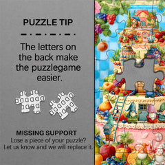 Gnomes Cake Jigsaw Puzzle 1000 Pieces