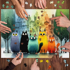 Chromatic Cats Jigsaw Puzzle 1000 Pieces