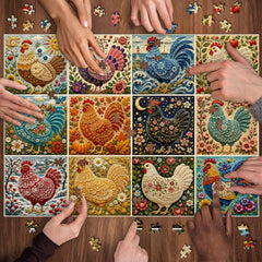 Colorful Fowls Jigsaw Puzzle 1000 Piece