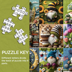Joyful Gnome Jigsaw Puzzle 1000 Pieces