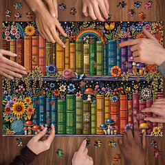 Botanical Bookshelf Jigsaw Puzzle 1000 Piece
