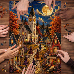 Moon Witch Village Jigsaw Puzzle 1000 Piece