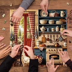 Country Cottage Kitchen Jigsaw Puzzle 1000 Piece