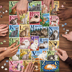Alphabet Cats Jigsaw Puzzle 1000 Piece