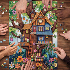 Floral Treehouse Jigsaw Puzzle 1000 Pieces