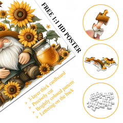 Puzzle de 1000 pièces Gnome Tournesol