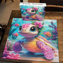 Pink Turtle Puzzle de 1000 pièces