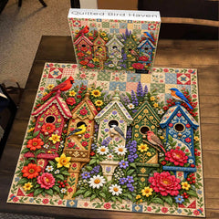 Quilted Bird Haven Jigsaw Puzzle 1000 Piece