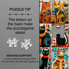 Cat Art Jigsaw Puzzle 1000 Pieces