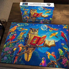 Night Owl & Parrot Storytime Jigsaw Puzzle 1000 Pieces