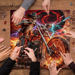 Skeleton’s Hellride Jigsaw Puzzle 1000 Piece