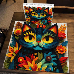 Color Bloom Cat Jigsaw Puzzle 1000 Pieces