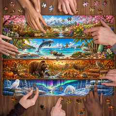 Seasons on the Shelf Jigsaw Puzzle 1000 Pieces