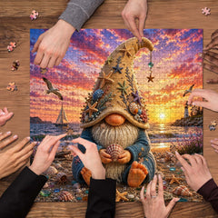 Shell-collecting gnome Jigsaw Puzzle 1000 Piece