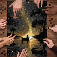 Starry Shore Night Jigsaw Puzzle 1000 Pieces