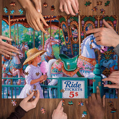 Candyfloss and Carousel Jigsaw Puzzle 1000 Pieces