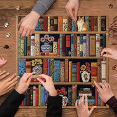 Cat’s Floral Library Jigsaw Puzzle 1000 Pieces