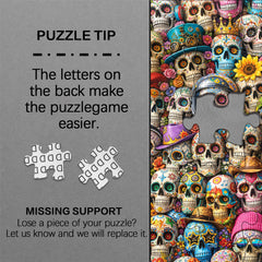 Varied Floral Skulls Jigsaw Puzzle 1000 Piece