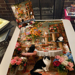 Puzzle de 1000 pièces Cozy Cat Cafe