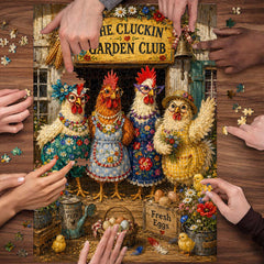 Chicken Garden Club Jigsaw Puzzle 1000 Pieces